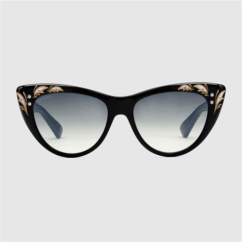 cat-eye glasses gucci|Gucci Women's Cat Eye Sunglasses .